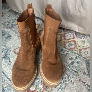 Antonio De Folia Brown Suede Platform Boots